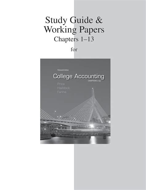 Study guide working papers chapters 1 13 to accompany college acco. - Pfaff hobby 4260 sewing machine manual.