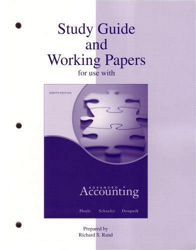 Study guide working papers to accompany advanced accounting 10th tenth edition text only. - Audi a4 b5 technical workshop manual download all 1997 2001 models covered.