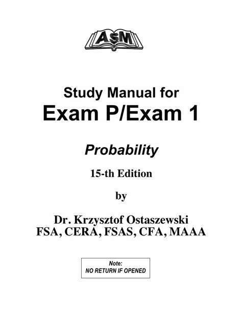 Study manual for exam pexam 1 probability. - Service manual sylvania sst4274 color television.