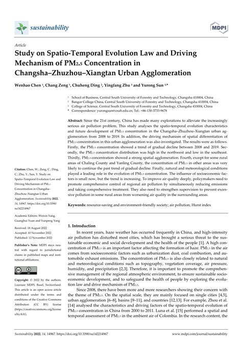 Study on Spatio-Temporal Evolution Law and Driving Mechanism …