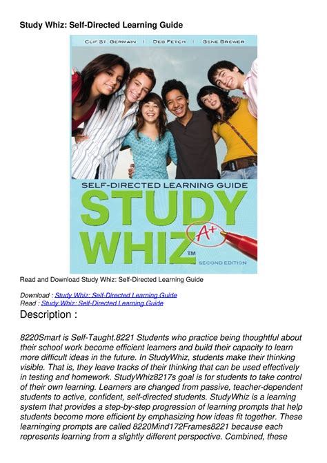 Study whiz self directed learning guide. - Tom turbo, bd.34, rettet den pony-express!.