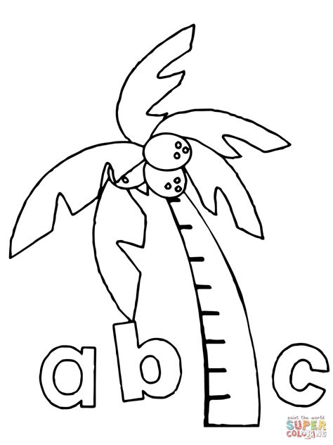Studying Chicka Chicka Boom Boom Abc Coloring Page Free Printable Coloring Home