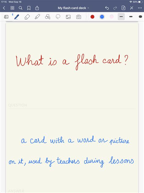 Studying with the Flashcards feature GoodNotes Support