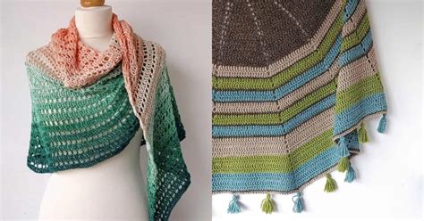 Stunning And Free Crochet Circular Shawl Pattern