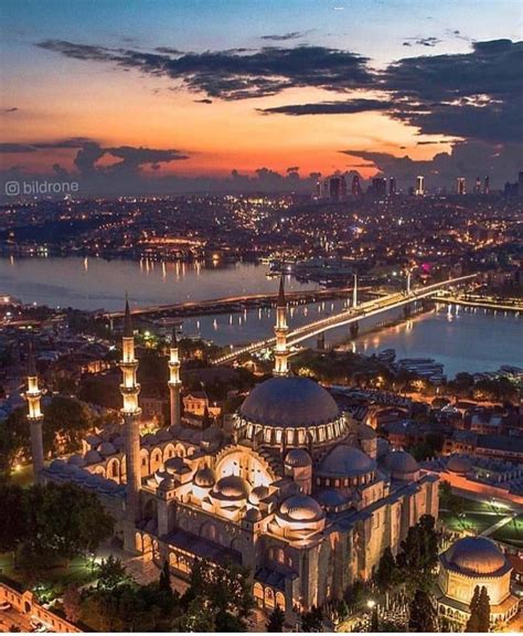 Stunning Night View of Istanbul Pinterest. 