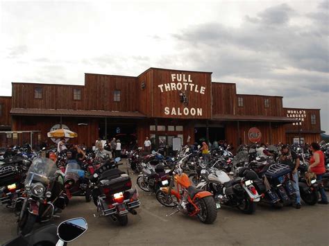 Sturgis sd full throttle saloon. We have travelled from Australia just to come to The Sturgis Bike Rally,LA to Sth Dakota on Harley's.The Full Throttle Saloon was a must visit on our trip,OMG what an experience.Visited the saloon prior to the Rally start and it is just pumping. Date of experience: August 2014. 