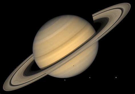 Sturn. 3. Swiftly Spinning. The gases that compose Saturn -- predominantly hydrogen and helium -- rotate so quickly around the core that the planet appears oblong from space. It spins once on its axis is less than half an Earth day, despite having an equatorial diameter about 9.5 times larger than Earth's. 4. 