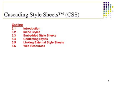 Style Sheet PPT