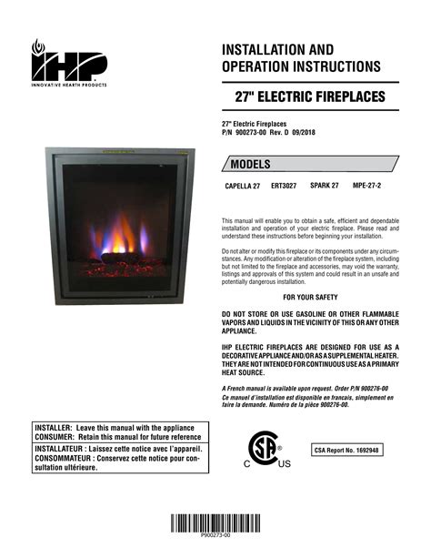 View online (13 pages) or download PDF (3 MB) Style Selections 23WM1258 User manual • 23WM1258 fireplaces PDF manual download and more Style Selections online manuals. 