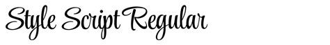 StyleScript Regular Font by TypeSETIt Font Bros