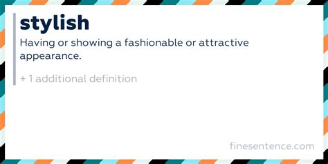 Stylish definition