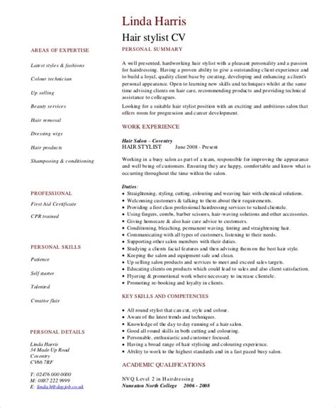 Stylist Resume Examples Hodentek Blog