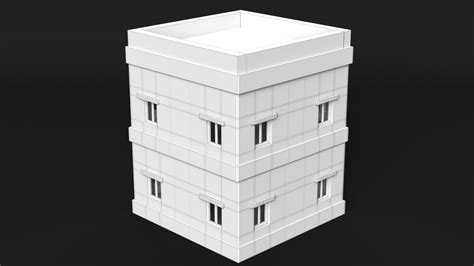 Stylized Building 4 3D Model TurboSquid 1993893