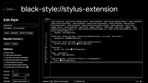 Stylus Theme (Dark) Userstyles.org