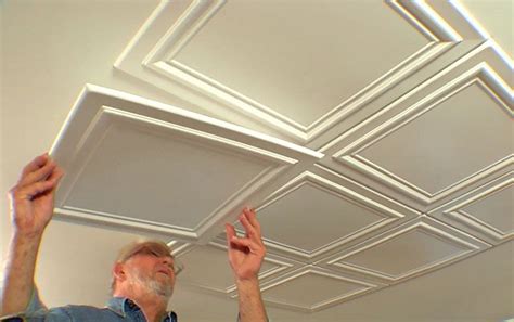 White Styrofoam Ceiling Tiles. Decorative Ceiling Tiles,