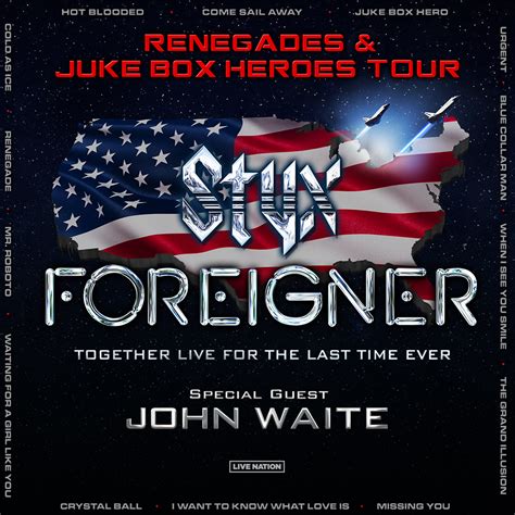Styx, Foreigner, John Waite coming to Ball Arena in 2024
