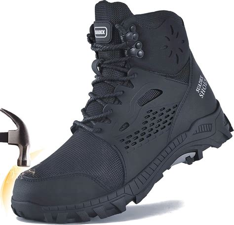 Suadex steel toe boots. SUADEX Steel Toe Shoes for Men Women Indestructible Work Shoes Lightweight Comfortable Safety Sneakers Slip-Resistant Composite Toe Shoes for Construction 4.0 out of 5 stars 7,003 99 offers from $16.67 