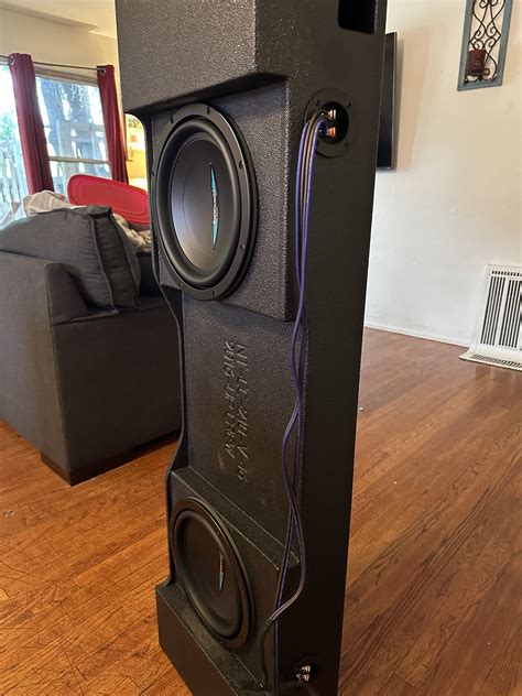 Sub Box Diagram for 2x10" or 4x8" Subs Nissan Titan Forum