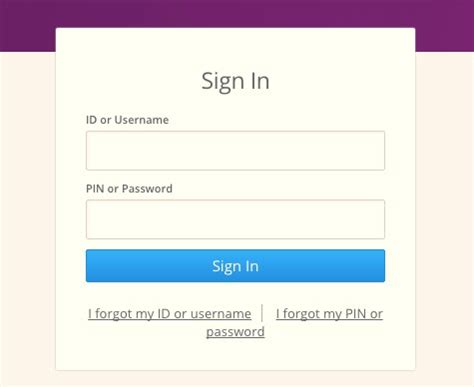 Sign In. ID or Username. PIN or Password. Forgot ID or Username. Forgot PIN or Password. Or Sign In with Organization SSO.. 