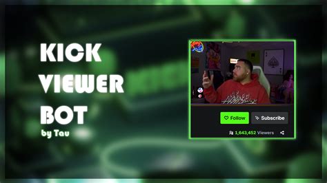 Sub bot download free.  Discover KickBot, the best Kick Viewbot on the...