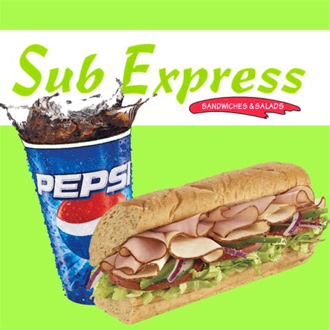 Sub express. Sub Express offers sandwiches, salads, pizza, breakfast, dessert and more. See the menu, reviews, photos and contact information for this casual and cozy eatery. 
