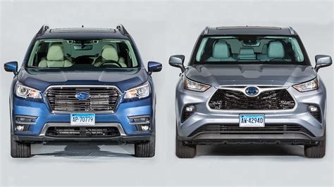 Subaru ascent vs toyota highlander. The price of the 2020 Subaru Ascent starts at $33,005 and goes up to $46,055 depending on the trim and options. ... 2024 Toyota Grand Highlander Hybrid. 10 /10. C/D RATING. Starting at. 
