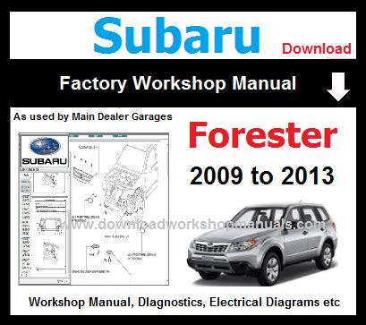 Subaru forester 2007 2008 2009 2010 workshop service repair manual. - Dites moi un peu guide p dagogique.