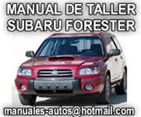 Subaru forester manual de servicio y reparación 2004. - Free 1994 ford mustang service manual download herunterladen.