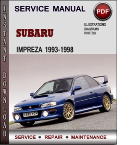 Subaru impreza service manual 1993 1994 1995 1996 online. - 2003 ford zx3 manuale di servizio.