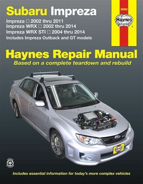 Subaru impreza wrx repair manual transmission. - 1988 lincoln town car owner manual.