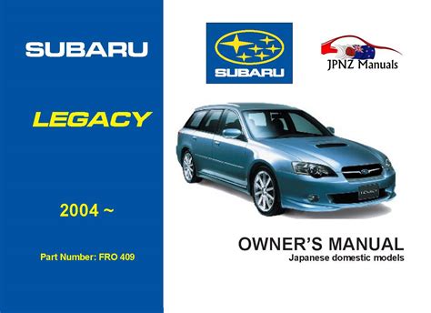 Subaru legacy outback full service repair manual 2004. - Brother xl2610 sewing machine instruction manual.