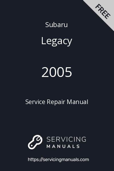 Subaru legacy service manual 2005 2006 2007 2008. - 2003 chevy astro van shop manual.