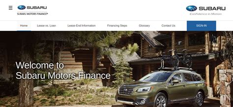 Subaru Motors Finance’s website and/or mobile terms, privacy and security policies don’t apply to the site or app you’re about to visit. Please review its terms, privacy and security policies to see how they apply to you. Subaru Motors Finance isn’t responsible for (and doesn’t provide) any products, services or content at this third .... 