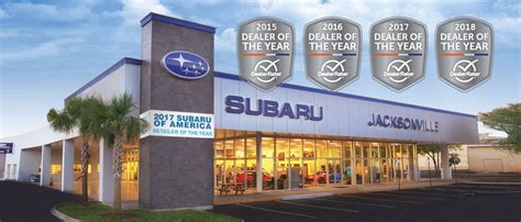 Subaru of jacksonville jacksonville fl. 27365 US Hwy 19. Clearwater, FL 33761. More info See on map. Bert Smith Subaru. 3333 38th Ave N. Saint Petersburg, FL 33713. More info See on map. Each car dealership presented as an Accredited Dealer has pledged to use its best efforts towards detailed customer service in compliance with NewCars.com standards. 