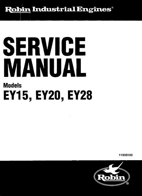 Subaru robin ey45v motor service reparatur werkstatt handbuch download. - Kinematics dynamics and design of machinery solutions manual.