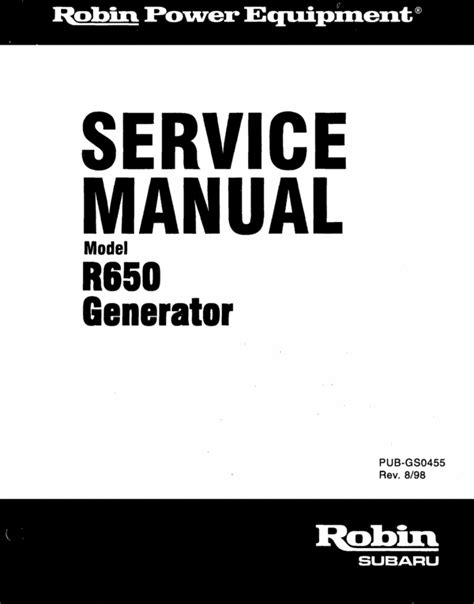 Subaru robin r650 generator technician service manual. - Solution manual holt california algebra 2.