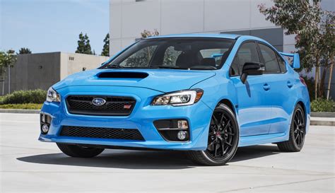 The STi gets a boosted version of the Impreza WRX's engine with 305 hp and 290 lb-ft of torque and a 6-speed manual, reaching 60 mph in 4.5 seconds and rating 17 mpg city/23 highway. The only upgrade for the STi is straight to Limited, but the STi is also available in sedan and hatchback flavors.. 