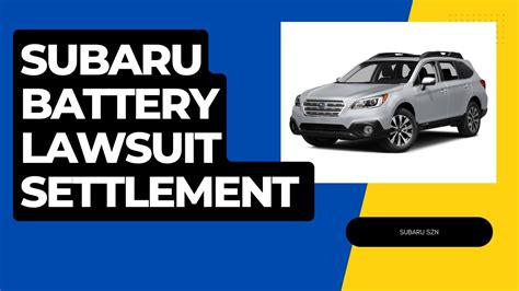 Subarubattery settlement com. The class-action lawsuit alleges 2016-2020 Subaru Outback and 2019-2020 Subaru Ascent SUVs have electrical problems causing the battery to drain. Torque News reported recently, multiple lawsuits ... 