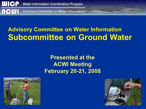 Subcommittee on Ground Water - ACWI