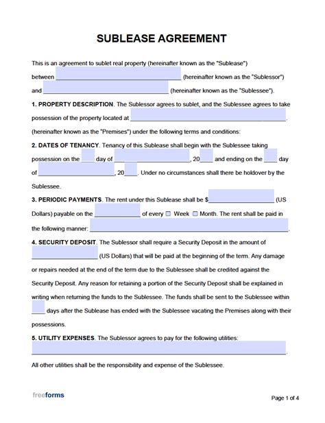 Sublease Agreement Fill Online Printable Fillable Blank Pdffiller