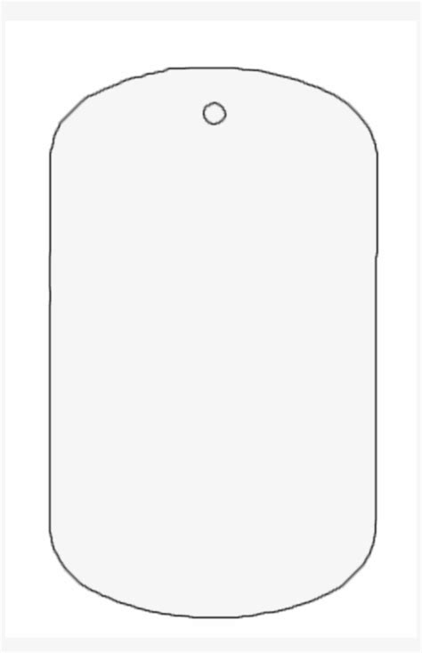 Sublimation Dog Tag Template