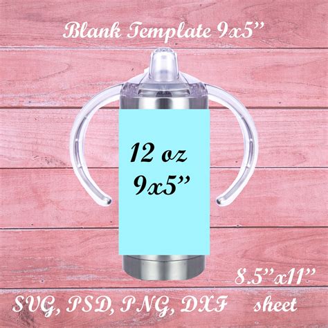 Sublimation Sippy Cup Template