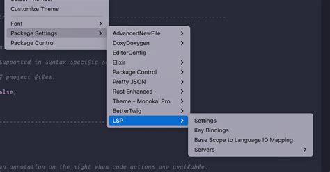 Sublime lsp.  Learn how to configure popular editors like VS Code, set up languag...