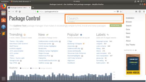 Sublime text packages.  A.  Instead of going against the grain of the Linux ecosy...