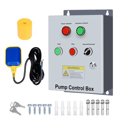 Submersible water pump control box.  Each option is designed to handle 23...