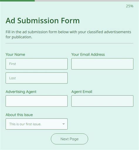 Submission Form