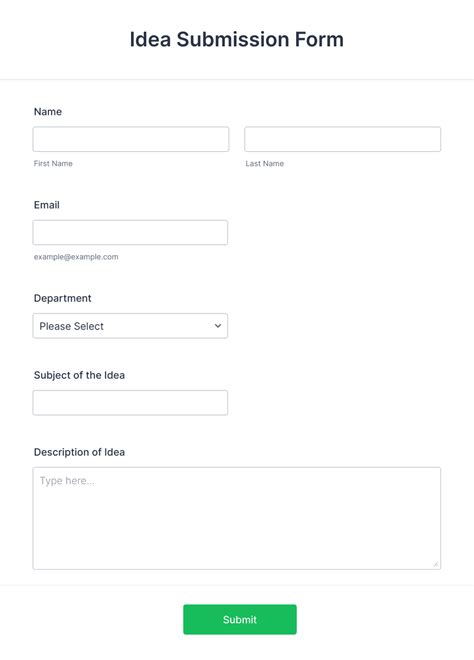 Submission Form Template Jotform