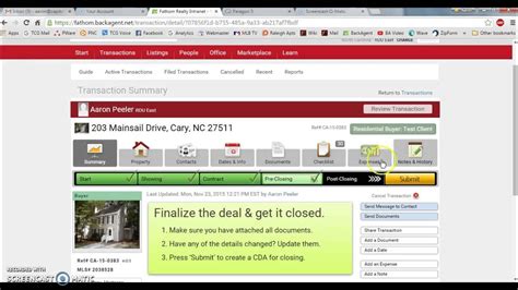 Submitting Your Transaction in BackAgent YouTube