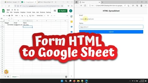Submitting a HTML Form to Google Sheets