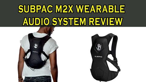 Subpac M2x Wearable Physical Audio System Image On Imged